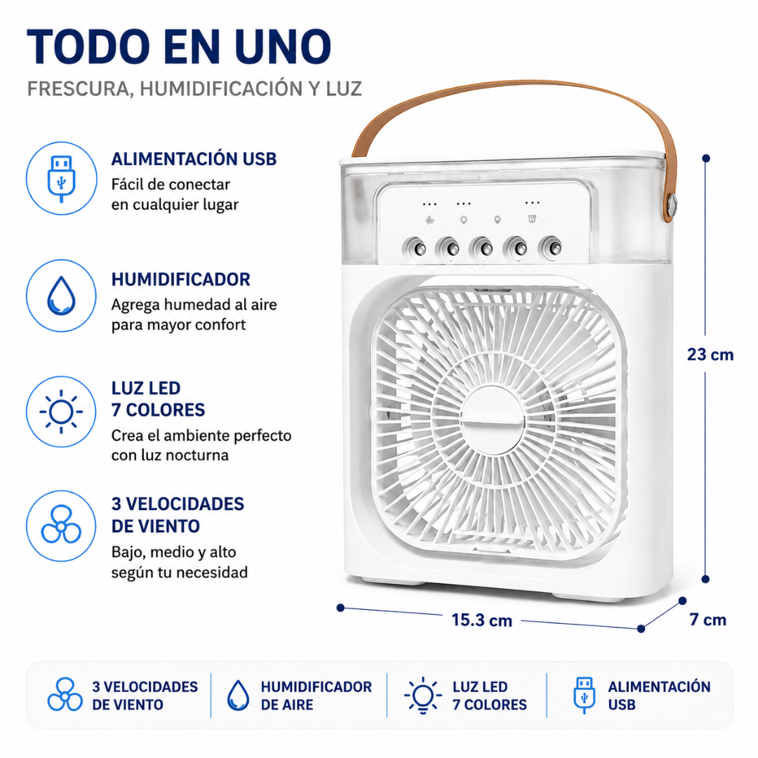 AirFresh™ Ventilador Portátil 3 en 1